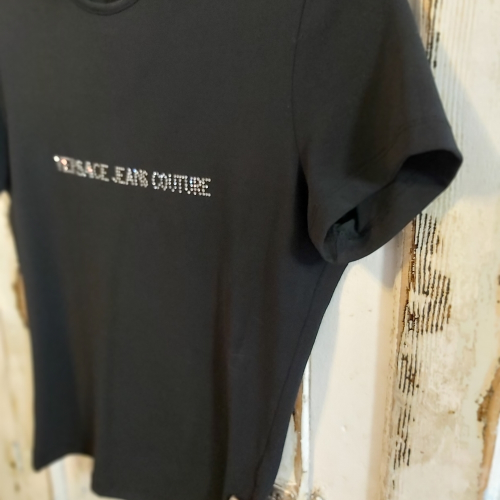 Versace Womens Rhinestone TShirt - Picture 4 of 6